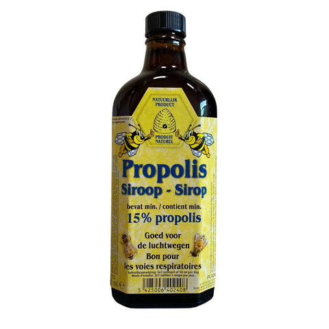 Propolis siroop 15% - flesje siroop met propolisextract, honing en kruiden van Honingdirect Propolis siroop 15% - flesje siroop met propolisextract, honing en kruiden van Honingdirect