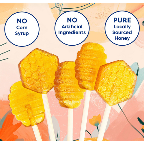Honey lollipops 5 pcs Honey lollipops 5 pcs