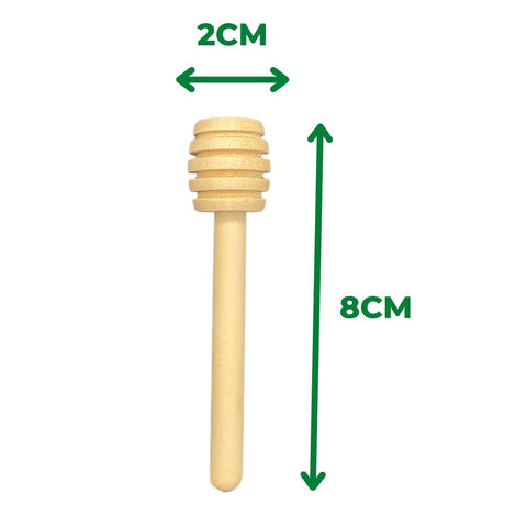 Houten honinglepel afmeting in cm