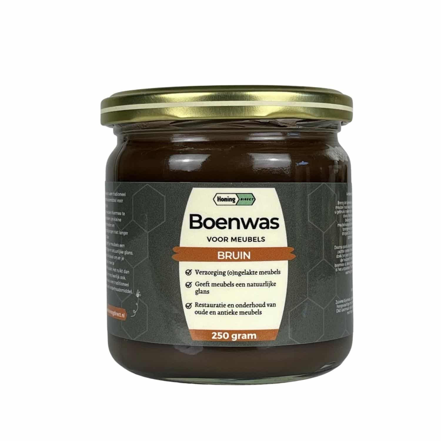 Bijen boenwas in de kleur bruin Bijen boenwas in de kleur bruin