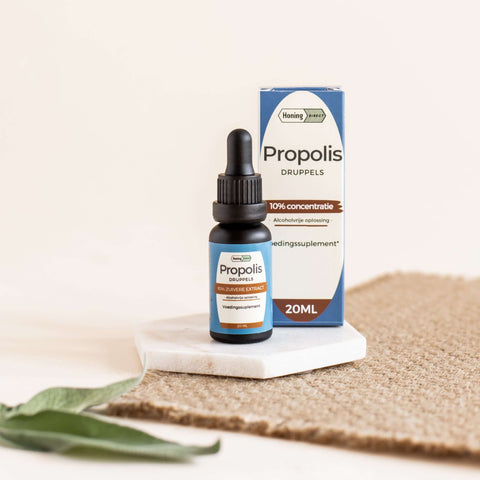 Propolis Druppels 10% alcoholvrij – flesje 20 ml – HoningDirect Propolis Druppels 10% alcoholvrij – flesje 20 ml – HoningDirect