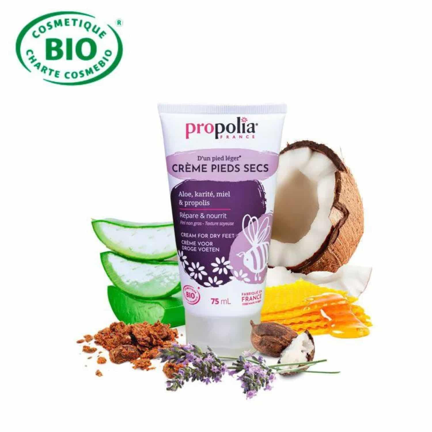Voetencreme op basis van propolis in sfeer Voetencreme op basis van propolis in sfeer