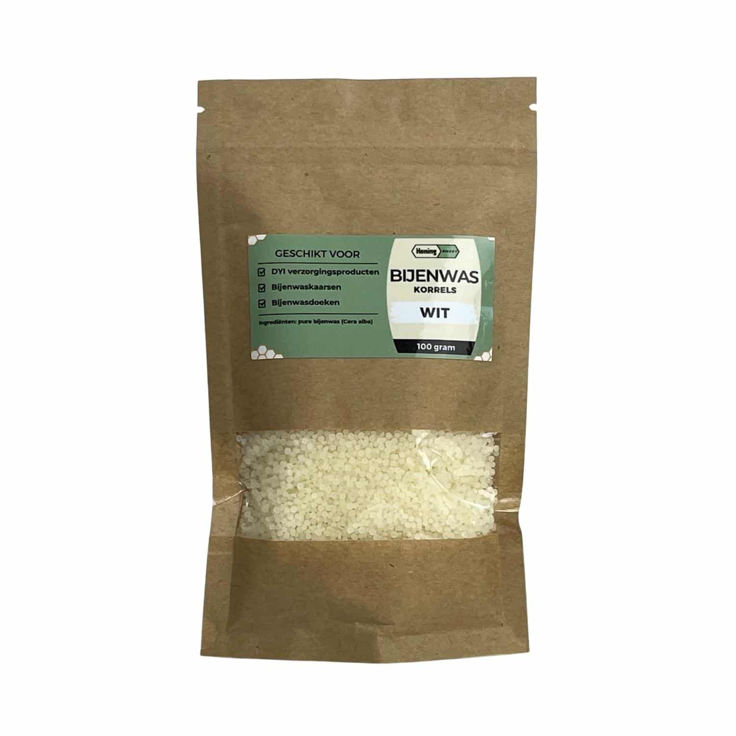 100% zuivere bijenwaskorrels wit 100% zuivere bijenwaskorrels wit