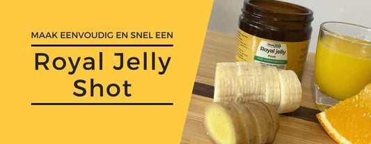 Recept om eenvoudig en snel een royal jelly shot te maken