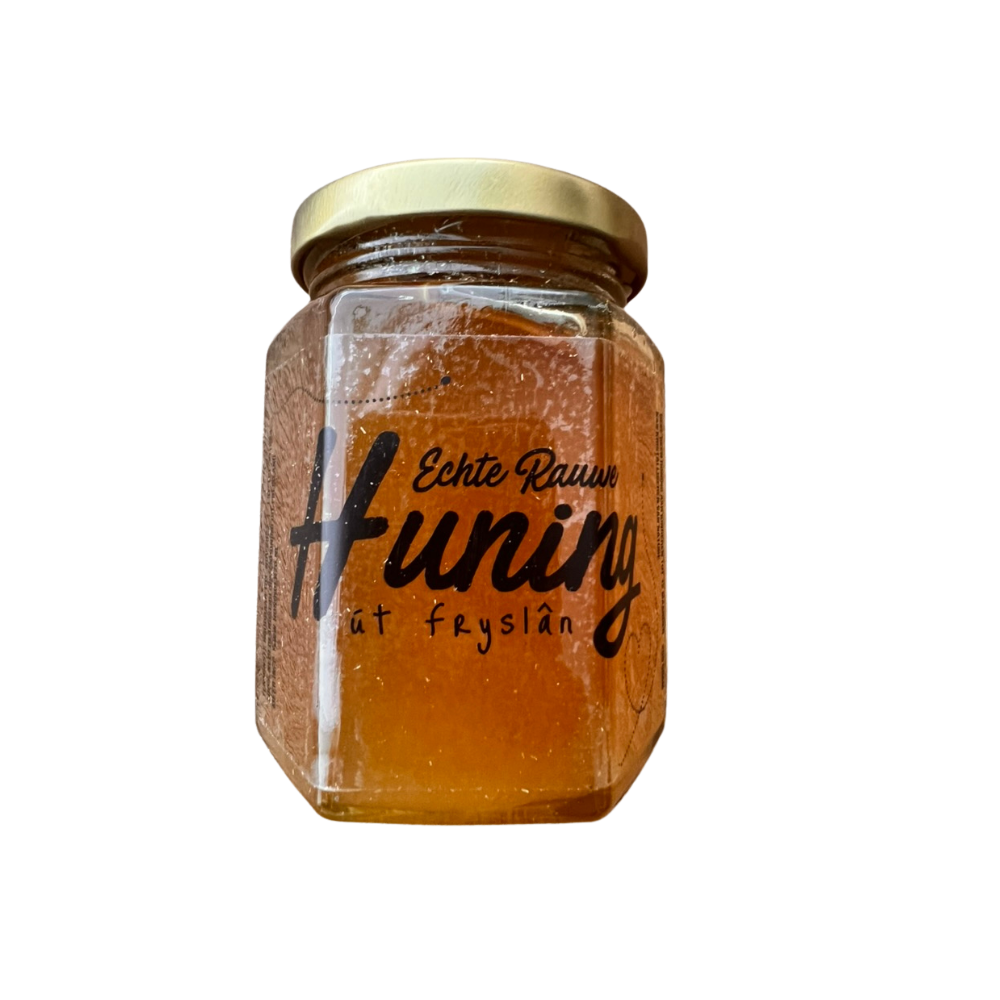 Glazen pot Friese zomerbloemenhoning – Nederlandse honing van kleinschalige imkers