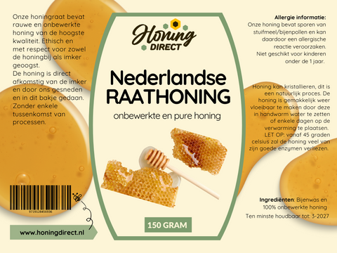 Nederlandse Zomer Raathoning - Exclusief seizoensproduct 150g