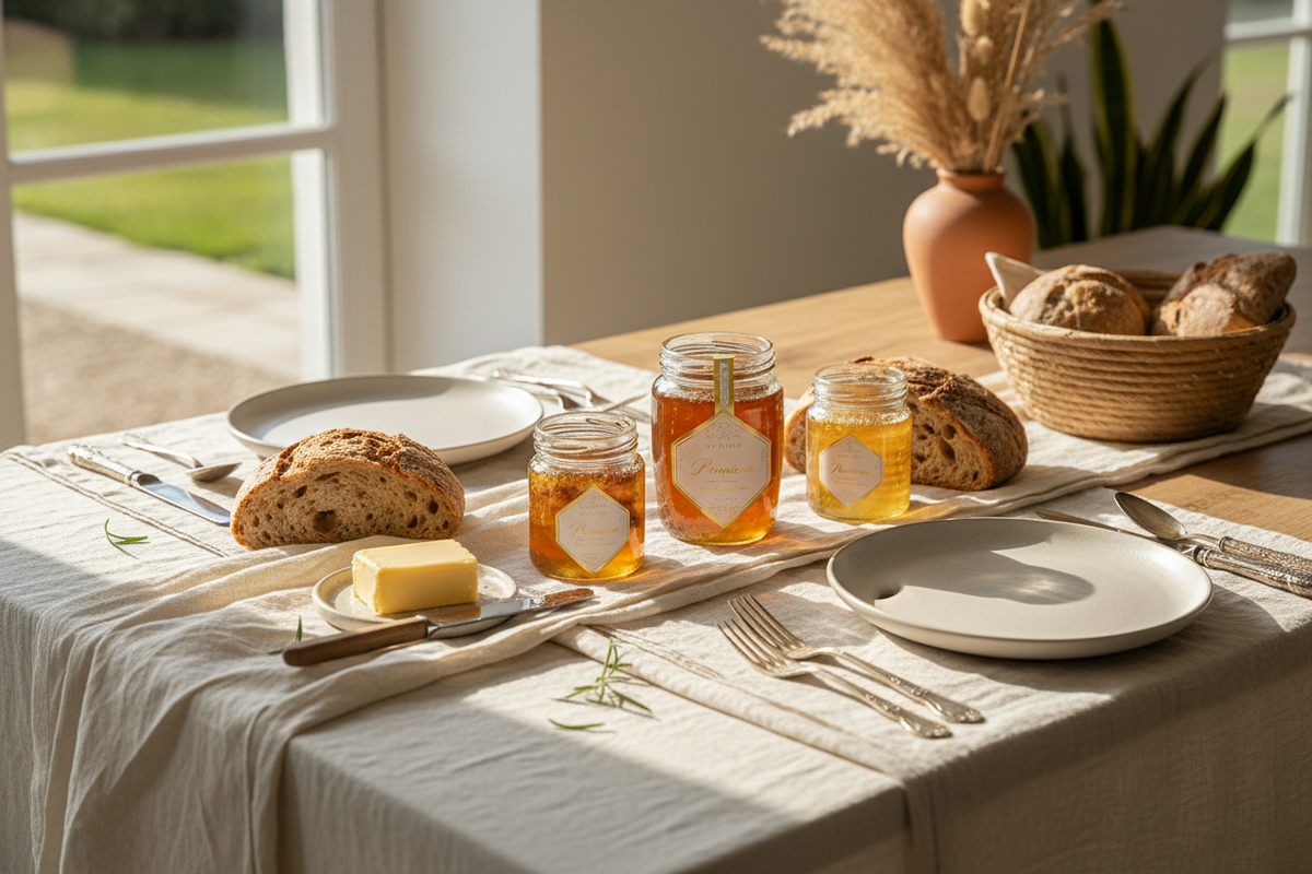 Moment van ontbijtgeluk - een zoete start van de dag