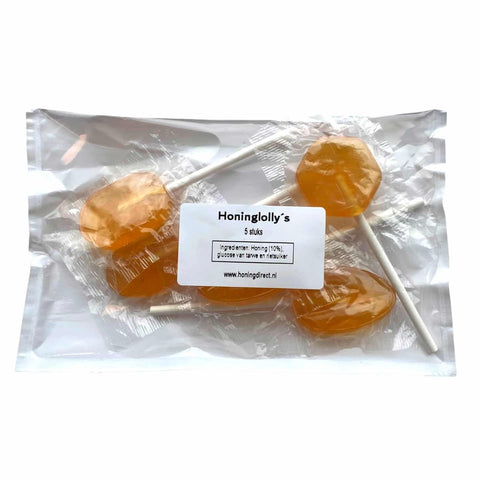 Honinglolly's verpakt per 5 stuks