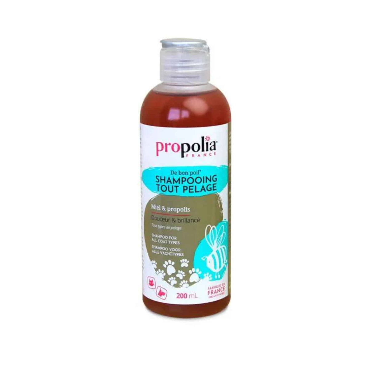 Vooraanzicht shampoo huisdier